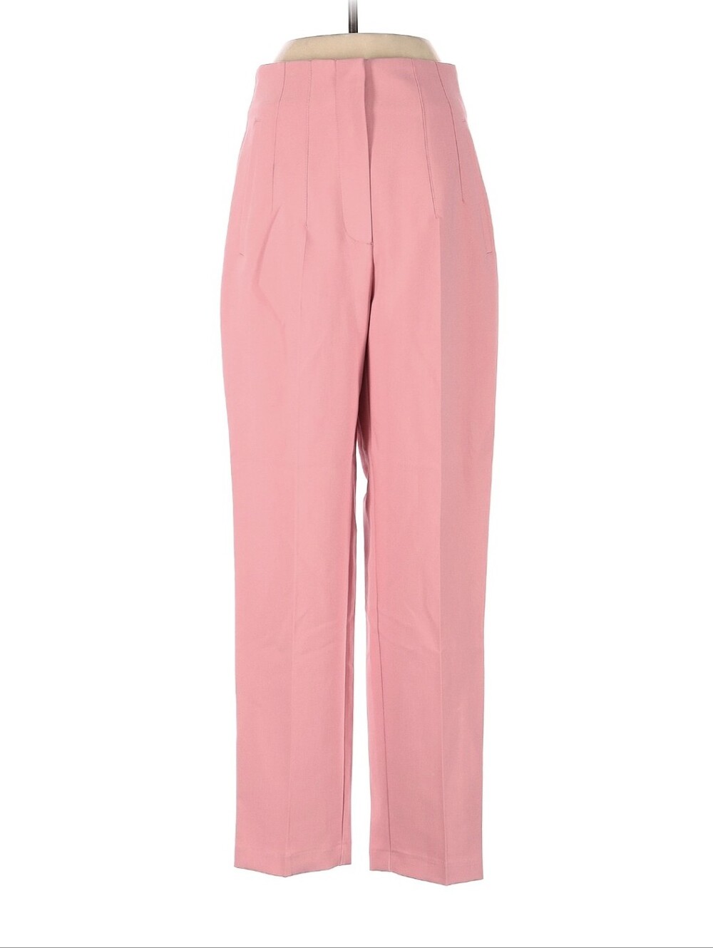 Zara Rose Pink High-Rise Straight Trousers